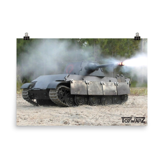 Panther II in Black Poster